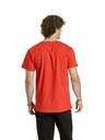 Meatfly Meatfly pánske tričko Striped Logo Bright Red | Červená