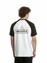 Meatfly Meatfly pánske tričko Ozzy Raglan White / Black