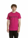 Meatfly Meatfly pánske tričko Striped Logo Dark Violet