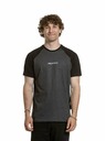 Meatfly Meatfly pánske tričko Ozzy Raglan Charcoal Heather / Black