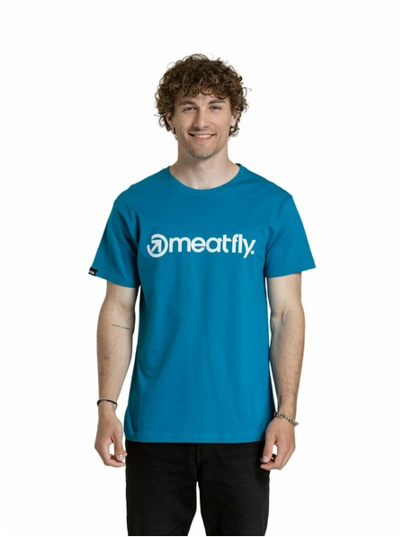 Meatfly Meatfly pánske tričko MF Logo Funky Blue