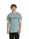 Meatfly Meatfly pánske tričko Striped Logo Dusty Mint
