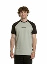 Meatfly Meatfly pánske tričko Ozzy Raglan Mossy Green / Black