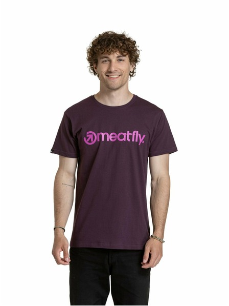 Meatfly Meatfly pánske tričko MF Logo Blackberry