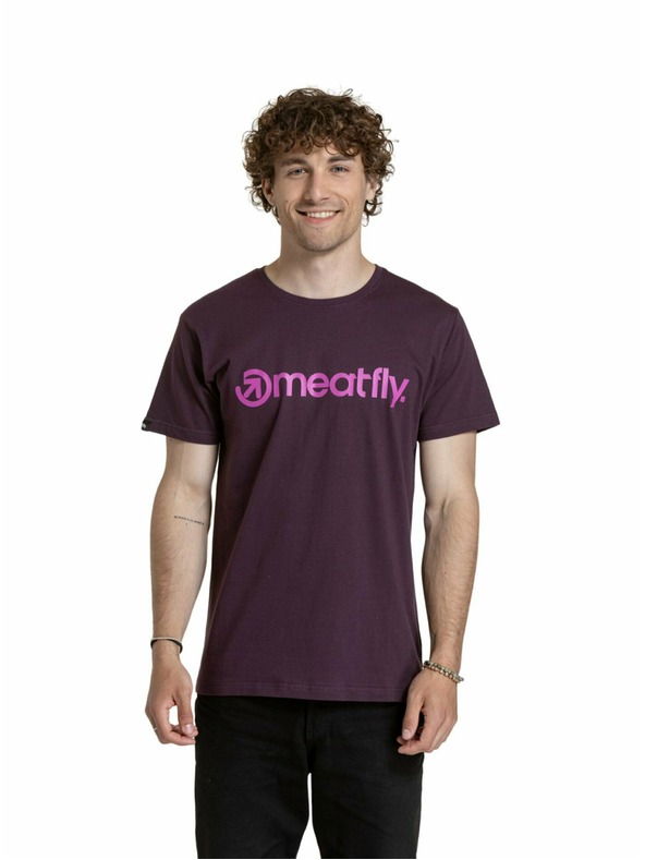 Meatfly Meatfly pánske tričko MF Logo Blackberry
