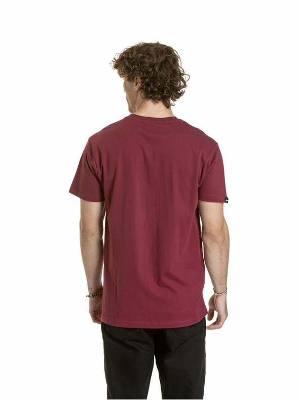 Meatfly Meatfly pánske tričko Joe Dark Wine | Červená