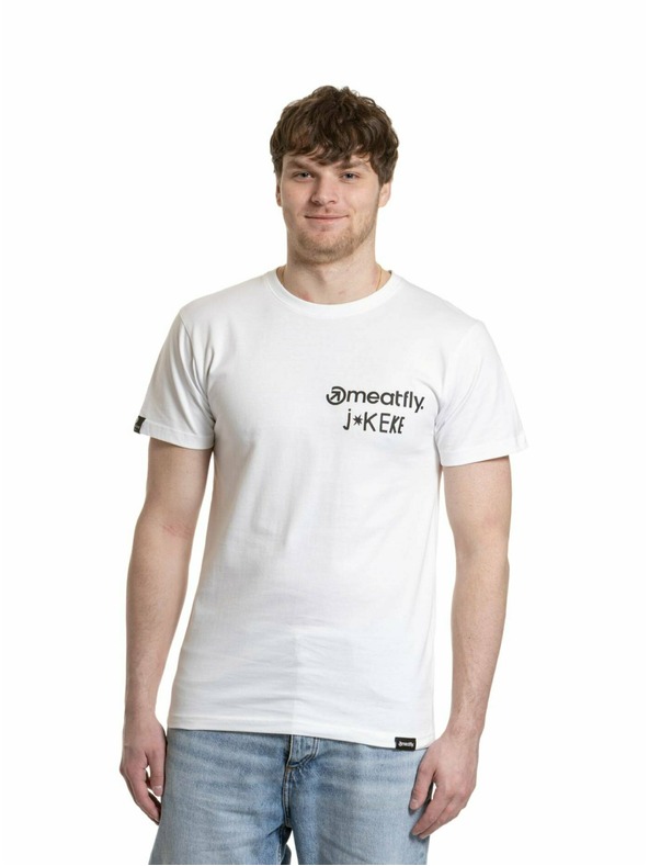 Meatfly Meatfly pánske tričko Keke Dance White