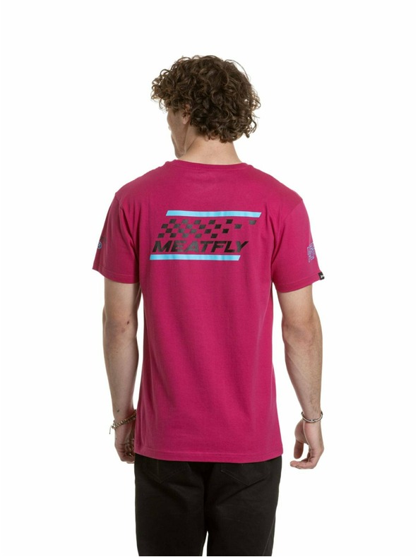 Meatfly Meatfly pánske tričko Furious Dark Violet