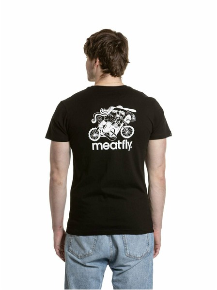 Meatfly Meatfly pánske tričko Keke Moto Black