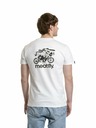 Meatfly Meatfly pánske tričko Keke Moto White