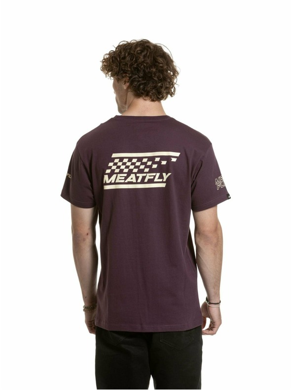 Meatfly Meatfly pánske tričko Furious Blackberry | Červená