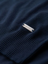 Ombre Clothing Pánska polokošeľa bez gombíkov - tmavo modrá