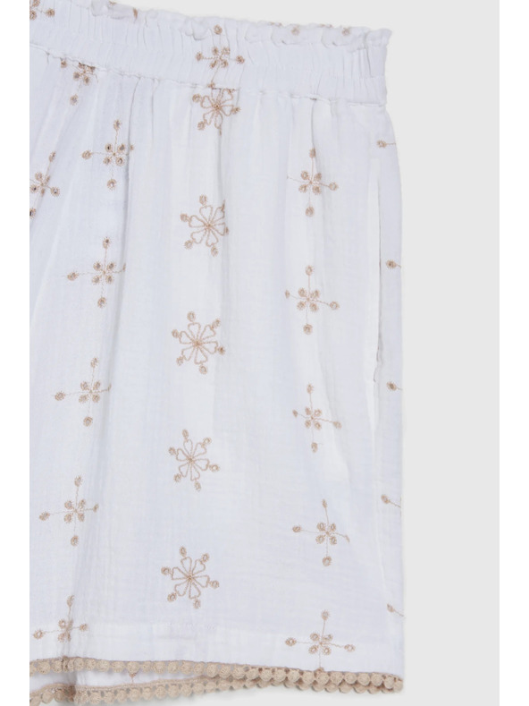 Moodo Dámske kraťasy Moodo - biele