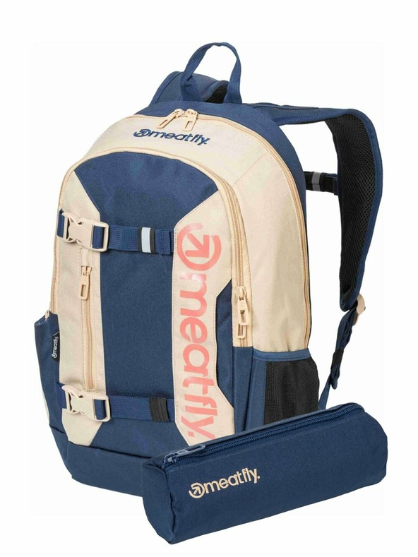Meatfly Meatfly batoh Basejumper Beige / Sea 22 L + PERAČNÍK | Piesková | Objem 22 L