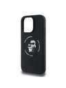 Karl Lagerfeld Karl Lagerfeld Liquid Silicone Karl and Choupette MagSafe Zadný Kryt pre iPhone 16 Pro Black