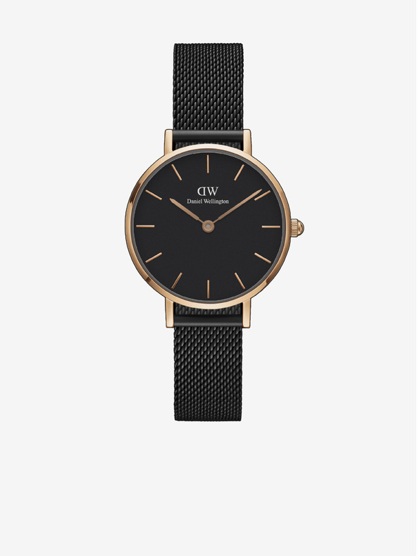 Daniel Wellington Čierne dámske hodinky Daniel Wellington Petite