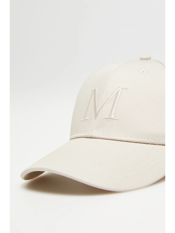 Moodo Krémová bavlnená šiltovka