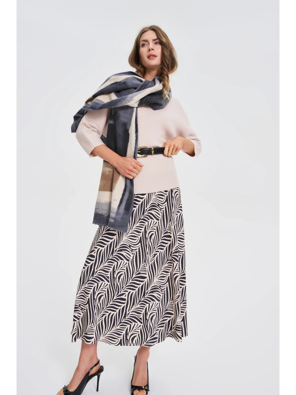 Moodo Čierny opasok so zlatou sponou Moodo