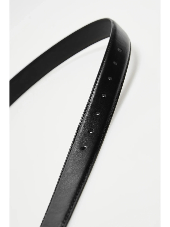 Moodo Čierny opasok so zlatou sponou Moodo