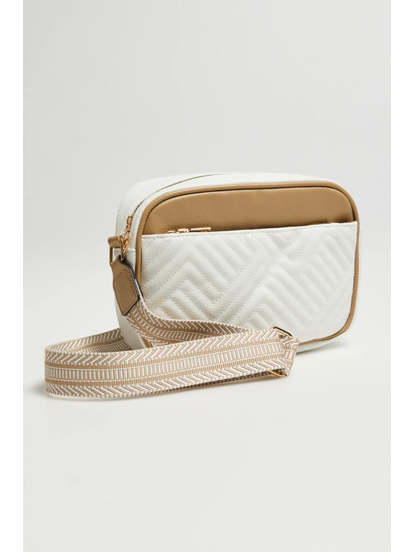 Moodo Béžovobiela kabelka