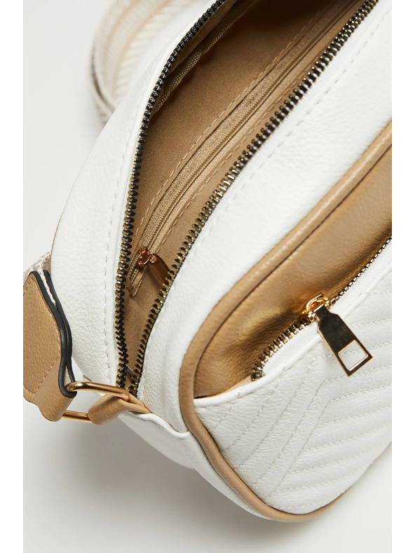 Moodo Béžovobiela kabelka