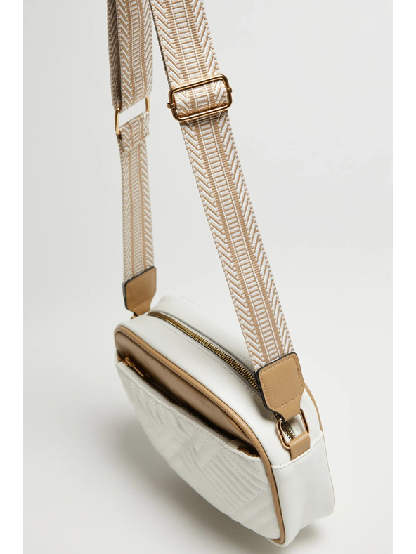 Moodo Béžovobiela kabelka