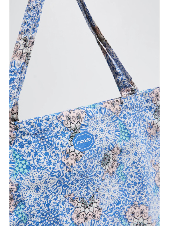 Moodo Svetlomodrá bavlnená taška