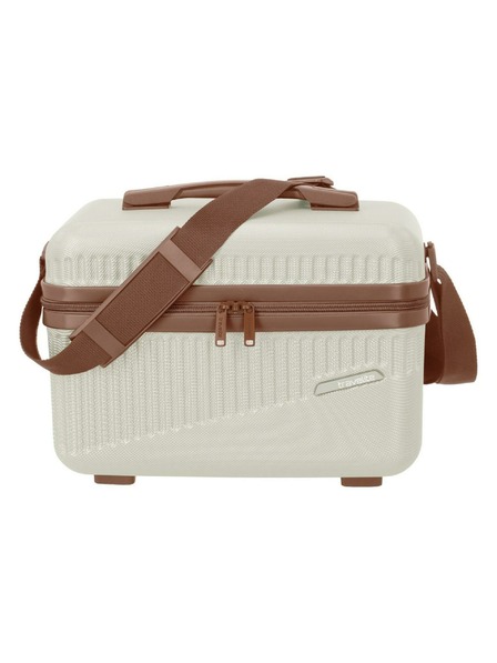 Travelite Kozmetický kufrík Travelite Bali Beautycase White/cognac