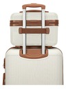 Travelite Kozmetický kufrík Travelite Bali Beautycase White/cognac