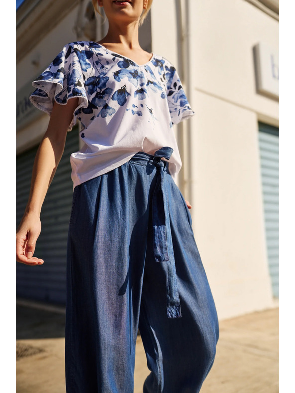 Moodo Dámske nohavice Moodo - modré