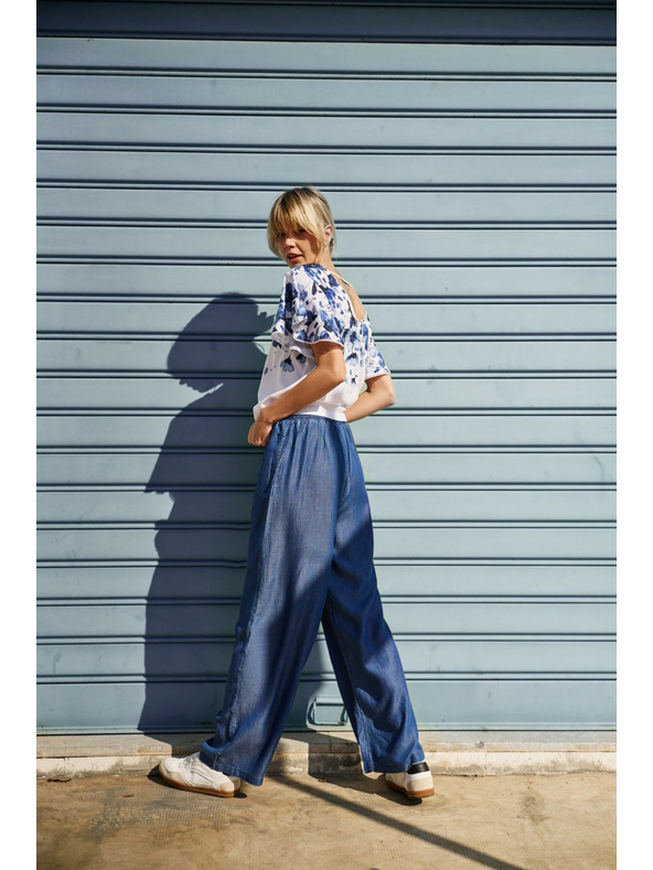 Moodo Dámske nohavice Moodo - modré