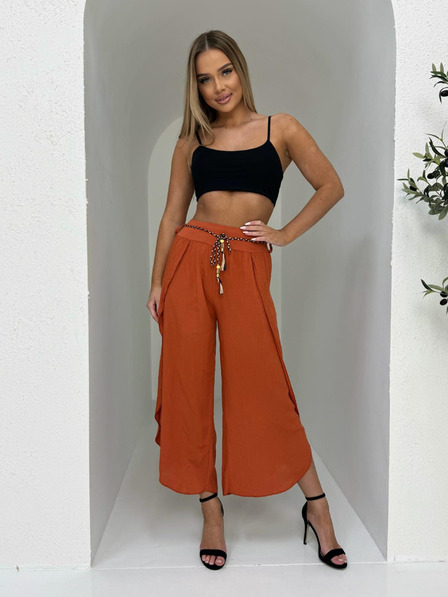 Edoti Dámske nohavice culotte - oranžové EDOTI