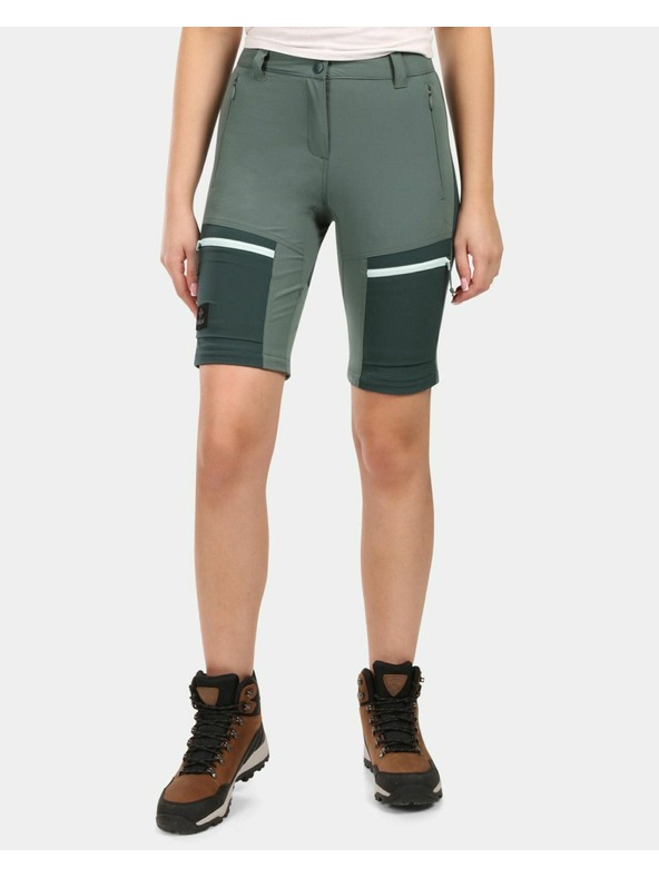 Kilpi Dámske outdoorové odopínateľné nohavice Kilpi HOSIO-W Tmavo zelená