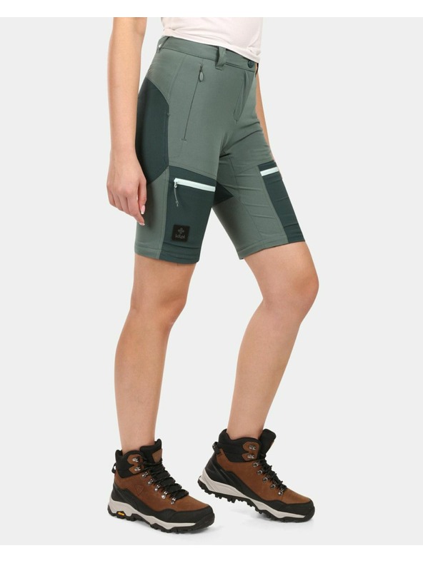 Kilpi Dámske outdoorové odopínateľné nohavice Kilpi HOSIO-W Tmavo zelená