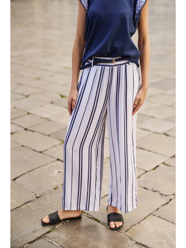 Moodo Dámske pruhované nohavice Moodo