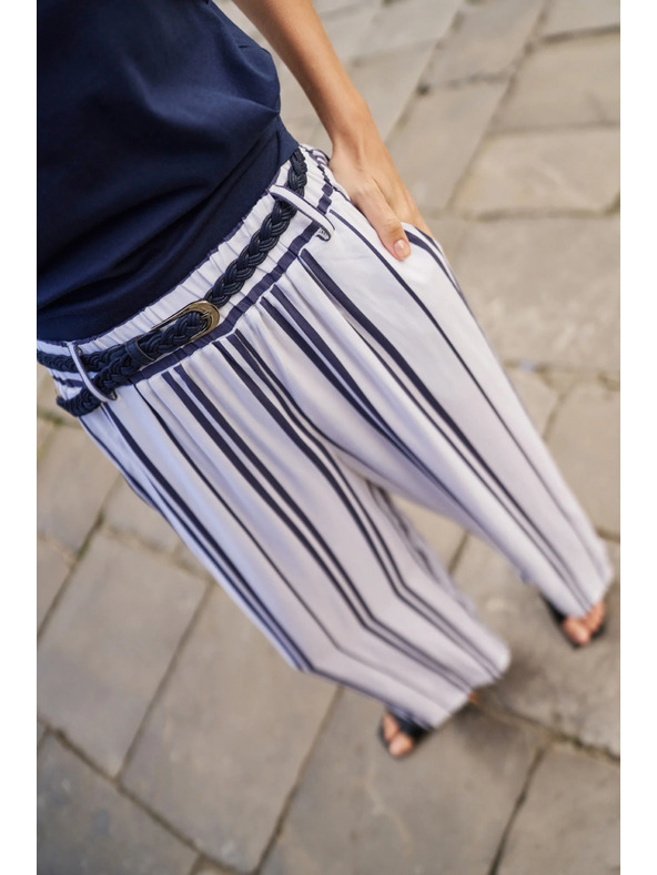 Moodo Dámske pruhované nohavice Moodo