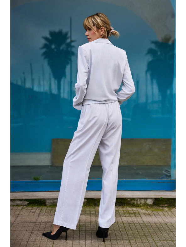 Moodo Dámske nohavice Moodo - biele