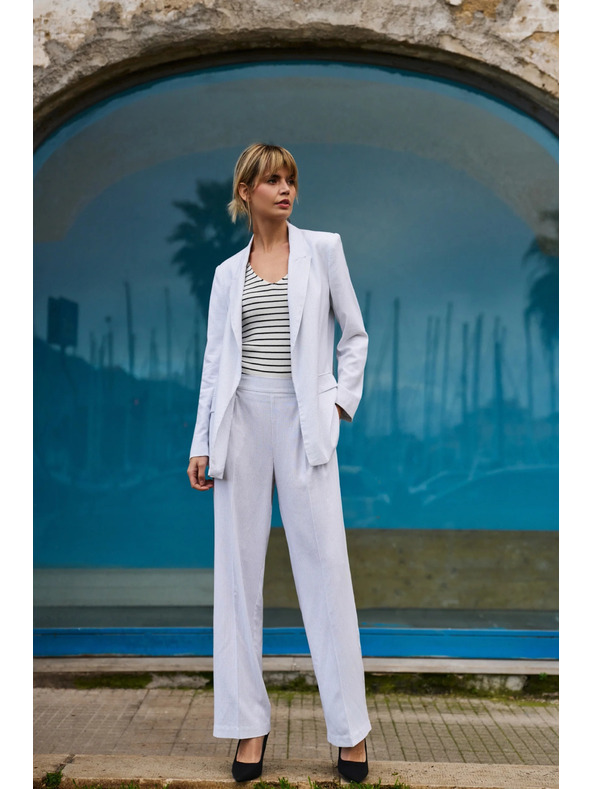 Moodo Dámske nohavice Moodo - biele