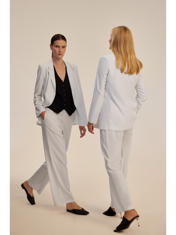 Moodo Dámske nohavice Moodo - biele