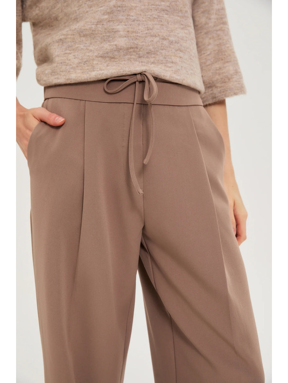 Moodo Svetlo hnedé voľné nohavice Moodo