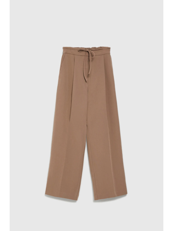 Moodo Svetlo hnedé voľné nohavice Moodo