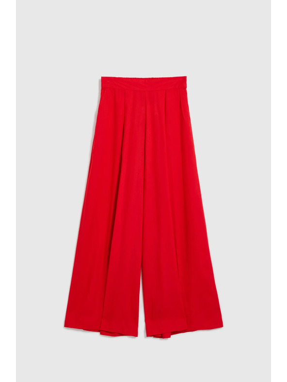 Moodo Dámske voľné nohavice Moodo - červené