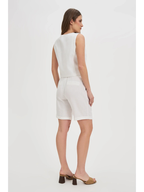 Moodo Dámske kraťasy Moodo - biele