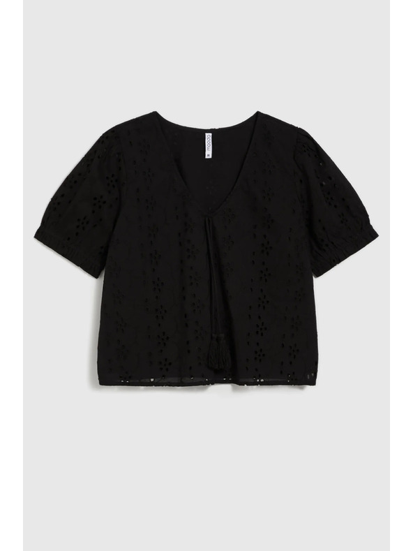 Moodo Čierna dámska košeľa madeira