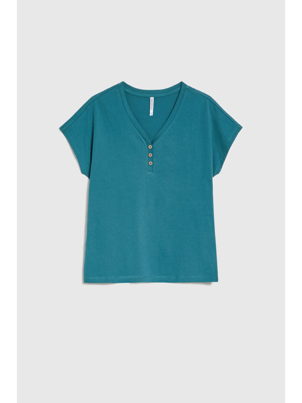 Moodo Dámska blúzka s ozdobnými gombíkmi