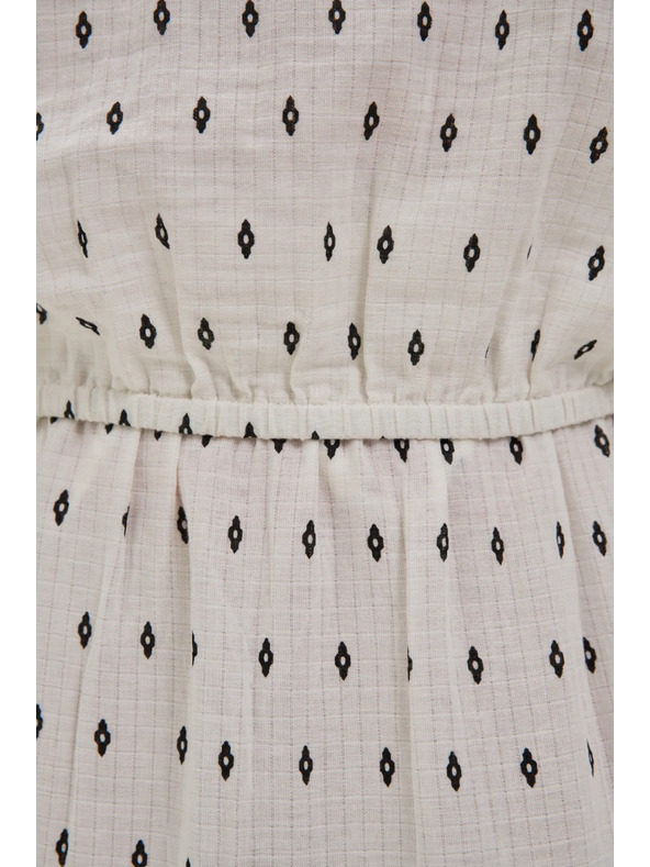 Moodo Biela vzorovaná blúzka