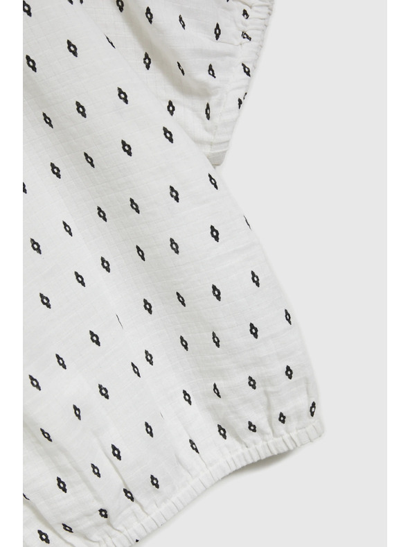 Moodo Biela vzorovaná blúzka