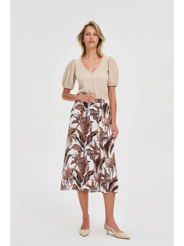 Moodo Dámske tričko Moodo - svetlo béžové