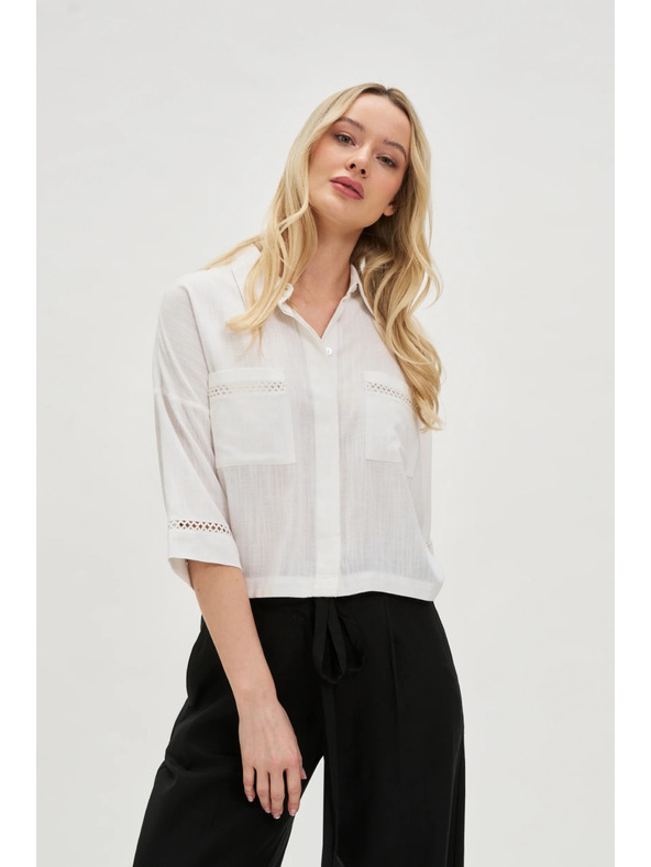 Moodo Dámsky top Moodo - biely