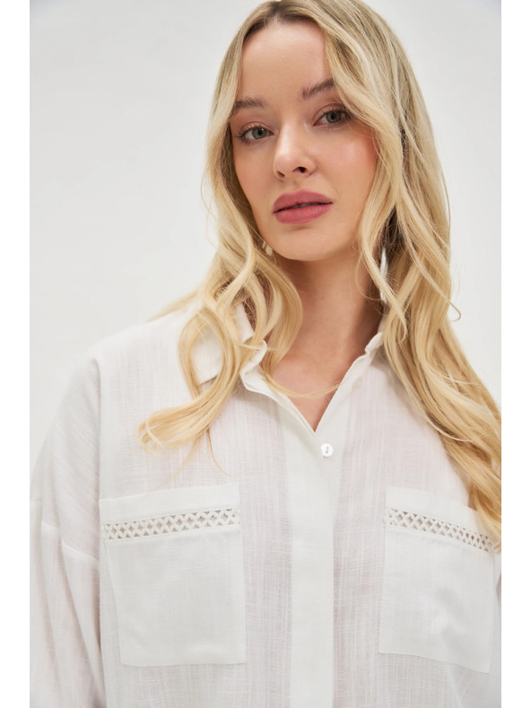 Moodo Dámsky top Moodo - biely